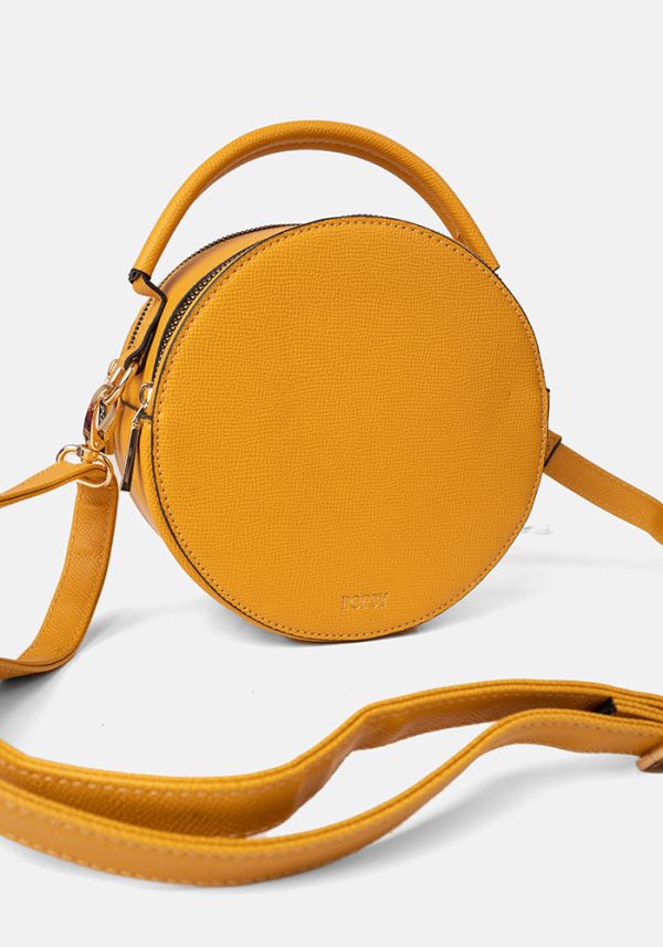 Round Mustard Premium Cross Body Bag Supply