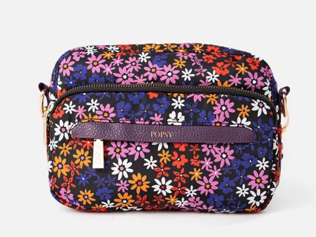 Black Ditsy Floral Print Cross Body Bag Online Hot Sale