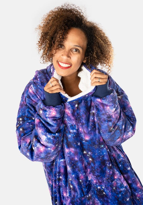 Popsy Pop-On Oversize Galaxy Print Hoodie Cheap