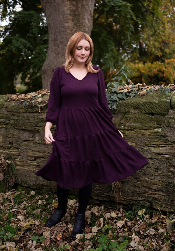 Hattie Plum Tiered Hem Dress Hot on Sale