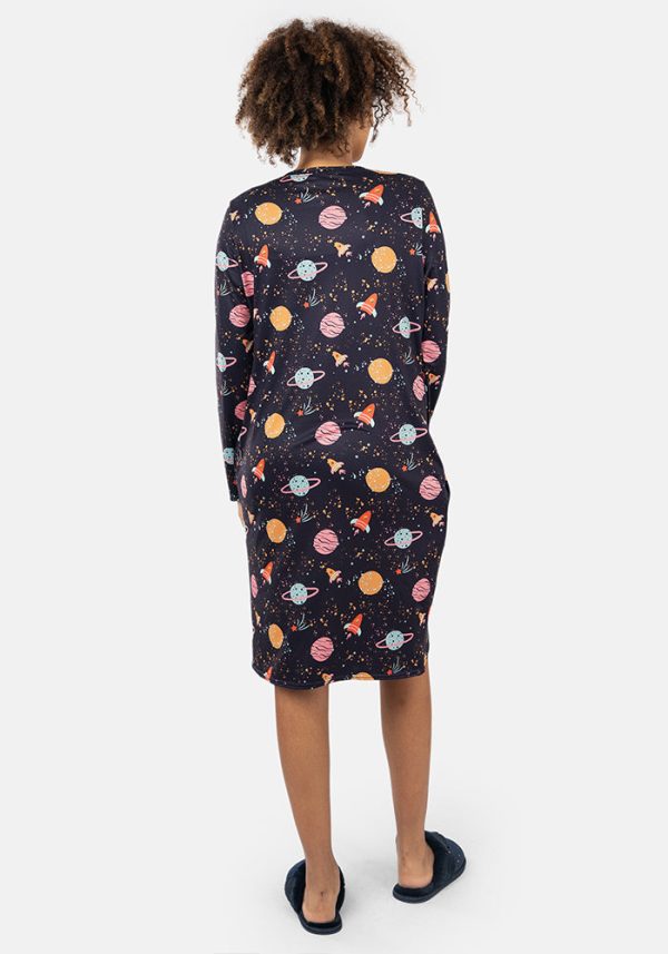 Mandy Space Print Nightshirt Online Sale