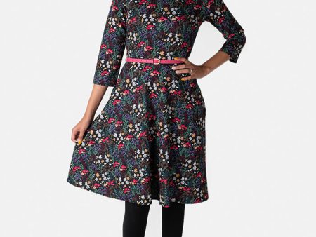 Samantha Black & Pink Floral Dress Online Sale