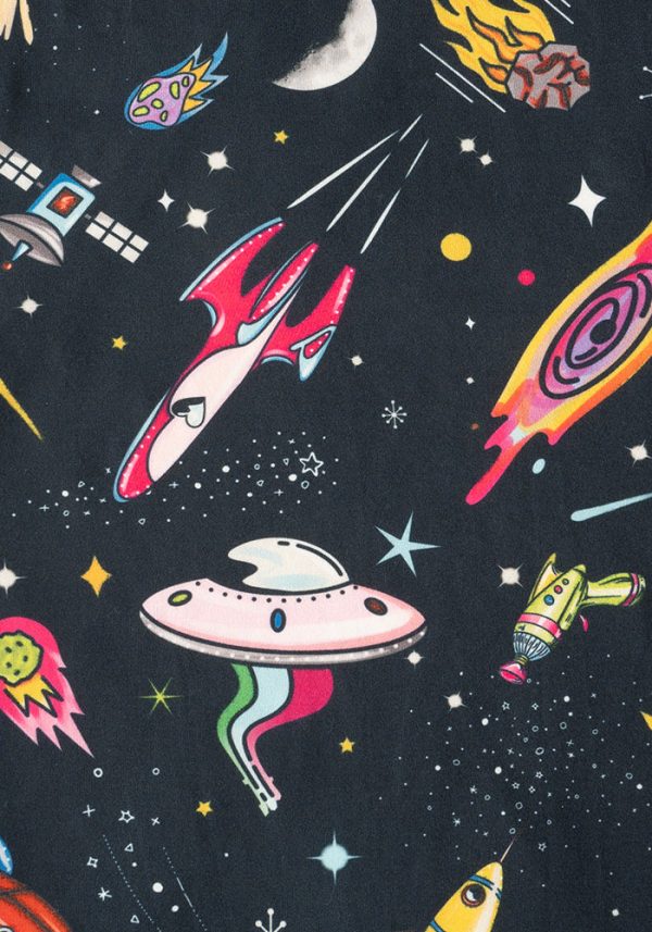 Super Nova Spaceships Print Pyjama Set Hot on Sale