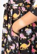 Starossaurus Cosmic Dinosaur Print Midi Dress Supply