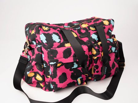 Pink Animal Print Holdall Online Hot Sale