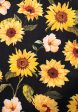 Tamar Black Sunflower Print Pinafore on Sale