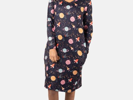 Mandy Space Print Nightshirt Online Sale