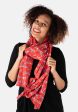 Red Bunting Print Scarf Supply