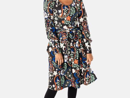 Addis Winter Paisley Print Dress Online now