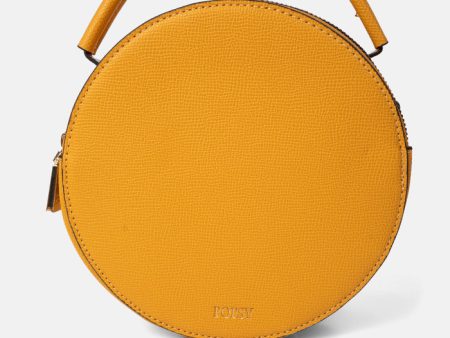 Round Mustard Premium Cross Body Bag Supply