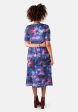 Themis Galaxy Print Midi Dress Cheap