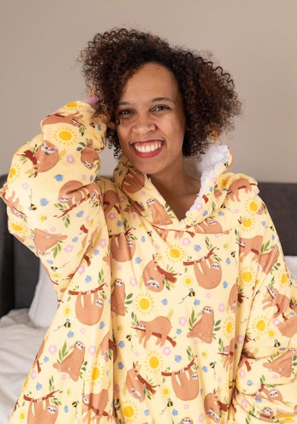 Popsy Pop-On Oversize Sloth Print Hoodie Online Sale