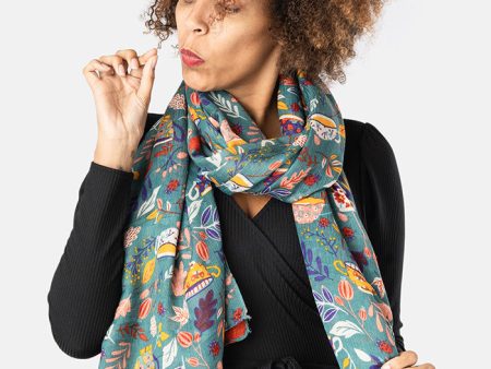 Tea Cups Print Scarf Online Hot Sale