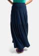 Asa Navy Tiered Hem Maxi Skirt For Discount