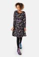 Soraya Midnight Moth Print Dress Discount