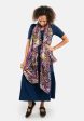 Purple Butterfly Print Scarf on Sale