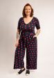 Rubin Heart Print Cotton Jumpsuit Discount