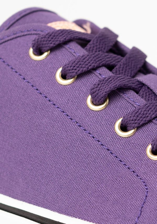 Purple Canvas Pumps For Discount