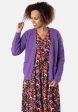 Purple Cable Sleeve Cardigan Discount