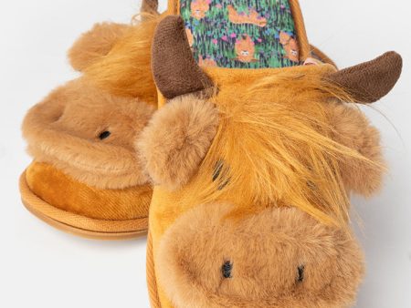 Highland Cow Mule Slippers Discount