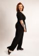 Sade Plain Black Full Length Jumpsuit Sale