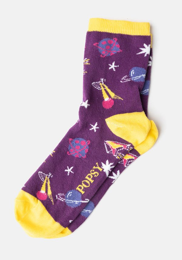 Purple Space Socks Sale