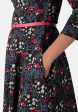 Samantha Black & Pink Floral Dress Online Sale