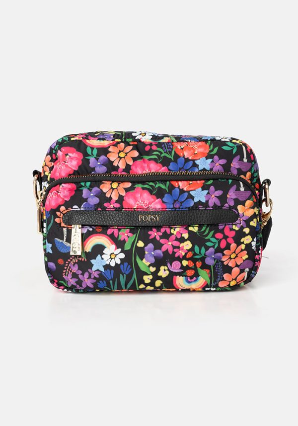 Rainbow Floral Print Cross Body Bag Cheap