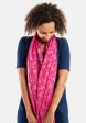 Pink Mermaid Foil Print Scarf Hot on Sale