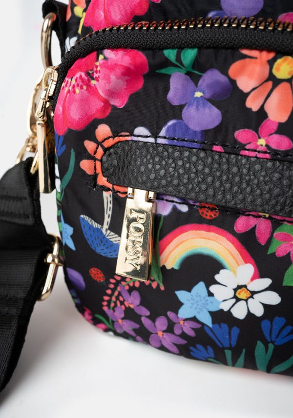 Rainbow Floral Print Cross Body Bag Cheap