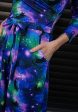 Tanis Cosmic Cats Print Dress For Discount