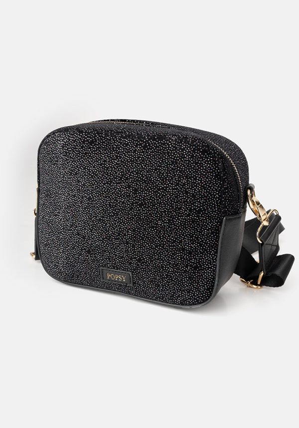 Black Sparkle Camera Bag Sale