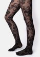 Premium Black Lace Design Tights Online Hot Sale