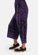 Amari Purple Animal Print Pull On Wide Leg Culotte Trouser Online Hot Sale