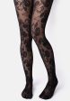 Premium Black Lace Design Tights Online Hot Sale