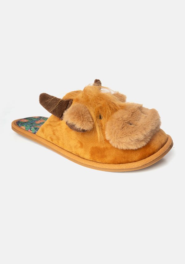 Highland Cow Mule Slippers Discount