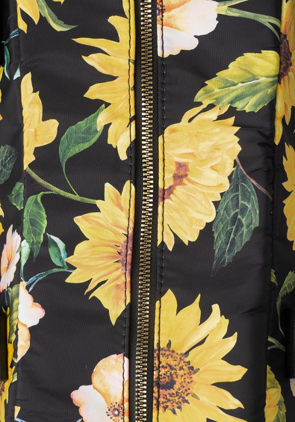 Black Sunflower Print Holdall on Sale