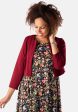 Evita Wine Bolero Jacket For Cheap