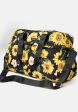 Black Sunflower Print Holdall on Sale