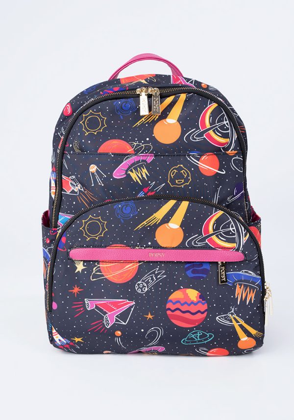 Navy Space Print Rucksack Online Sale