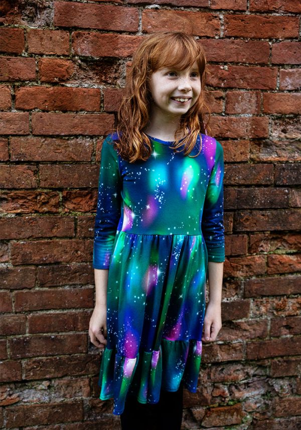 Children s Galaxy Print Cotton Dress (Astoria) Cheap