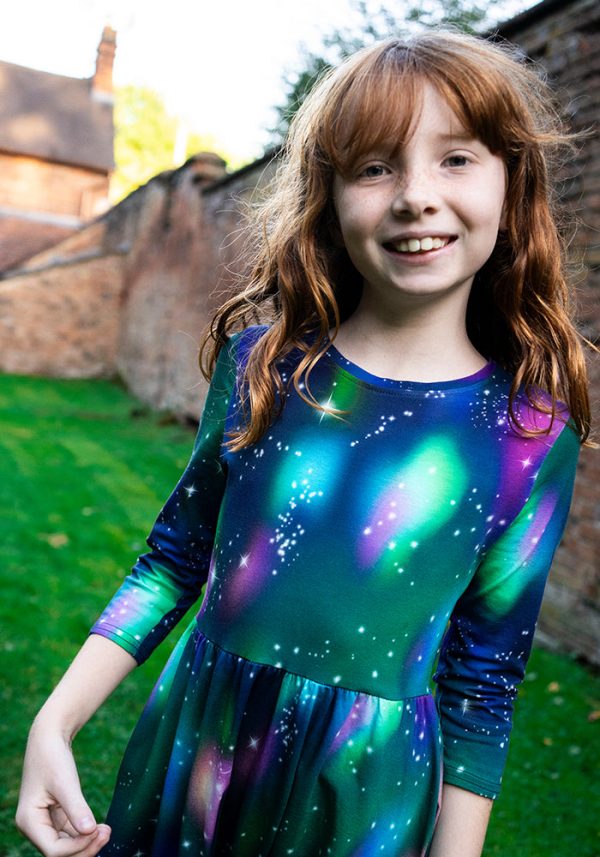 Children s Galaxy Print Cotton Dress (Astoria) Cheap