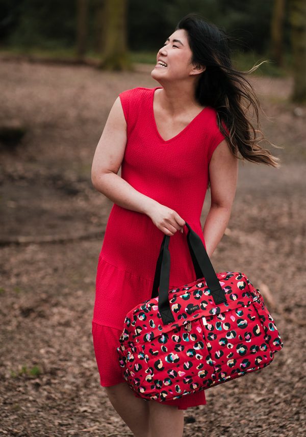 Red Animal Print Holdall For Discount