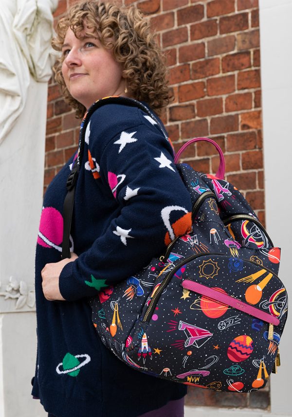 Navy Space Print Rucksack Online Sale