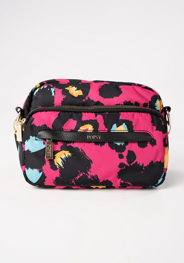 Pink Animal Print Cross Body Bag Sale