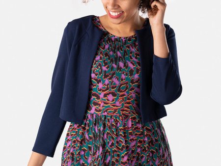 Evita Navy Bolero Jacket Cheap