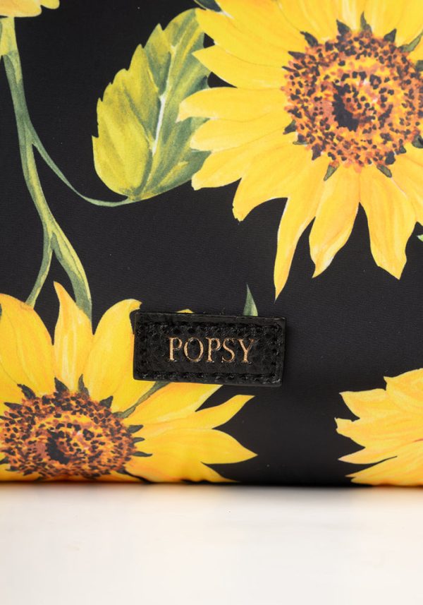 Sunflower Print Popsy Lunch Bag For Sale