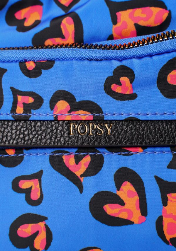 Blue Animal Heart Print Cross Body Bag For Discount