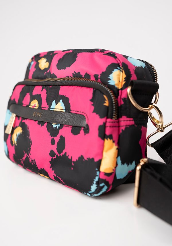 Pink Animal Print Cross Body Bag Sale