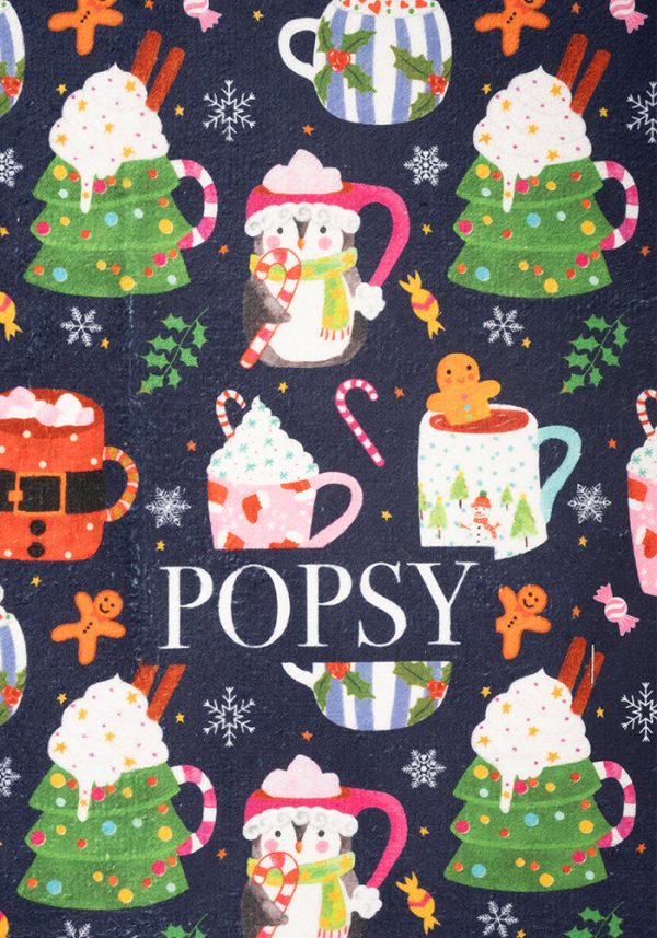 Christmas Mug Print Hand Towel Cheap